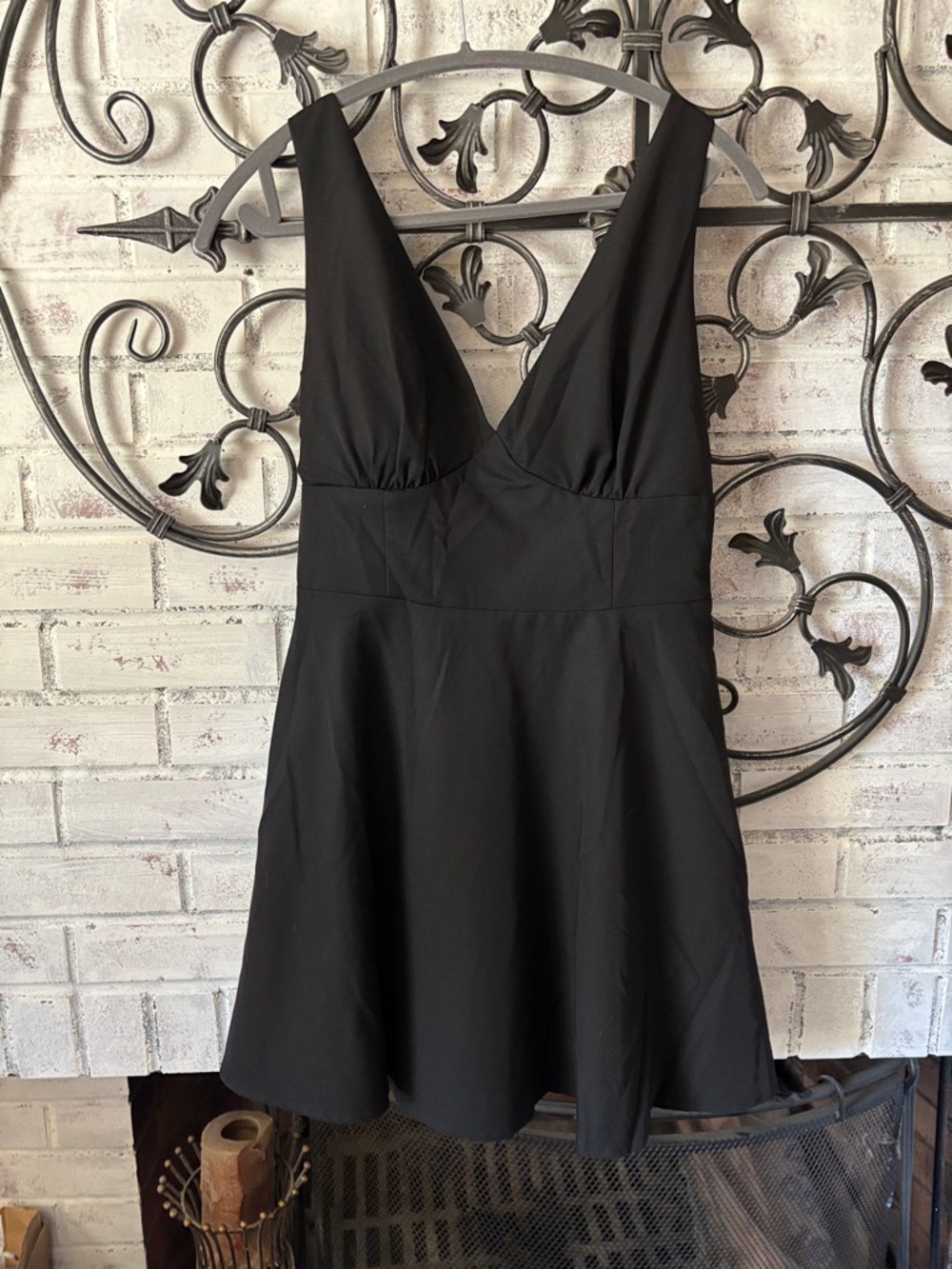 Black V-Neck Frankly Women’s Dress